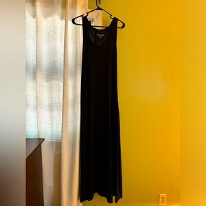 Soft Surroundings black cotton sleeveless maxi dress